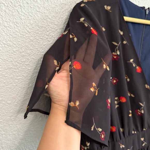 Madewell Tulip Sleeve Maxi Dress Size 12‎ in Sweet Blossoms - Picture 6 of 9